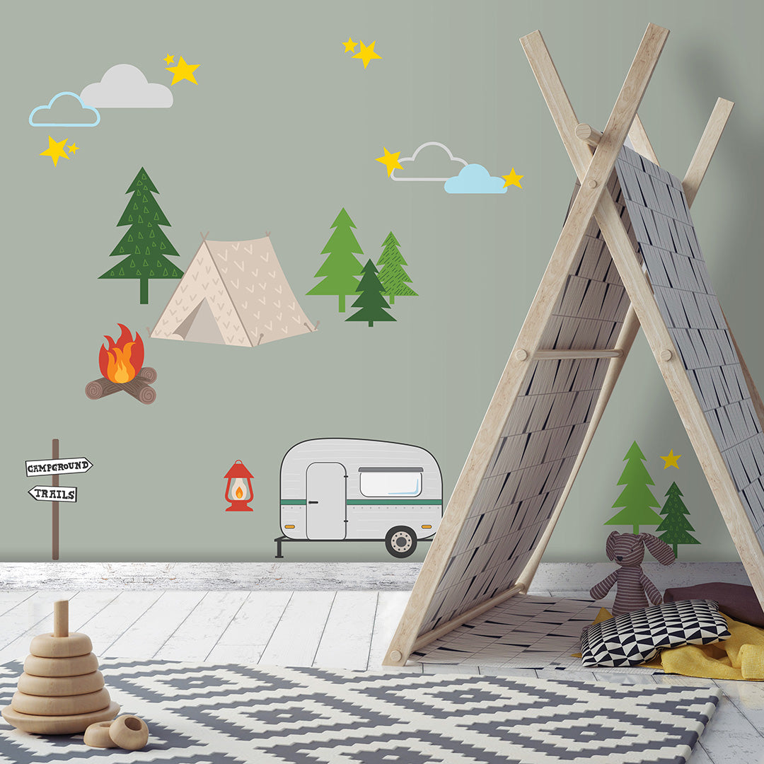 Happy Camper Wall Decals for the Perfect Atmosphere