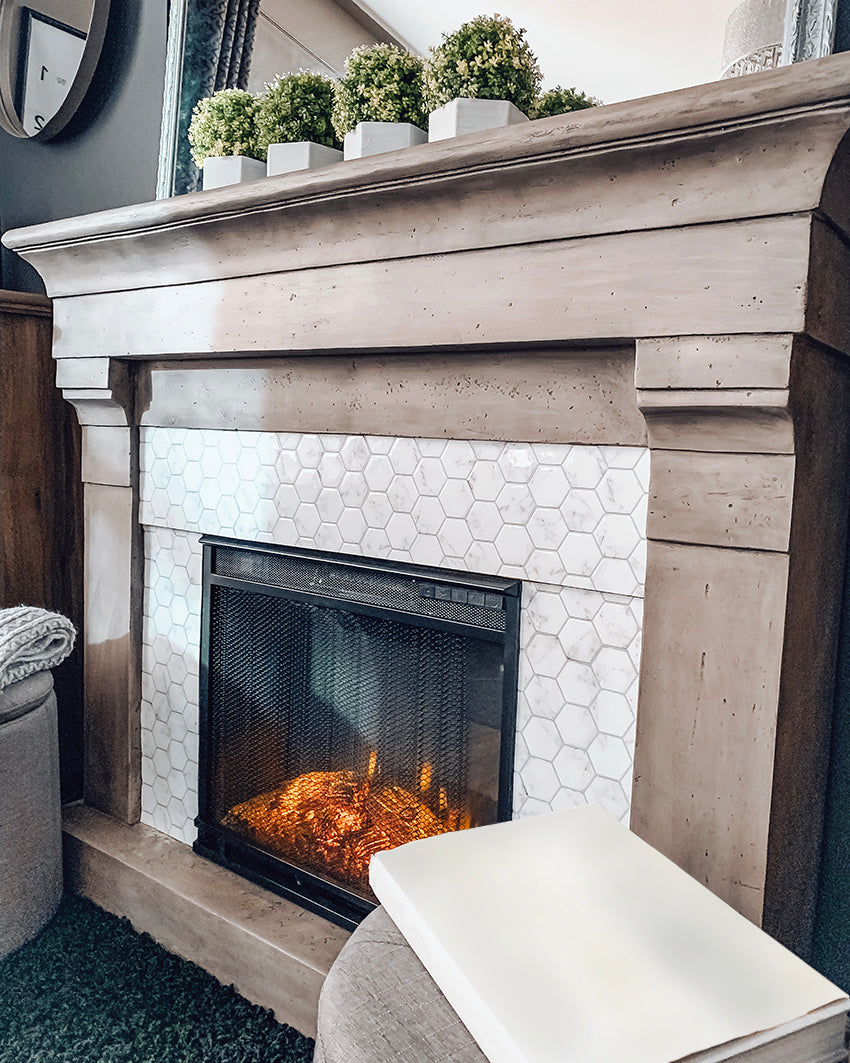 Create an Electric Fireplace Makeover