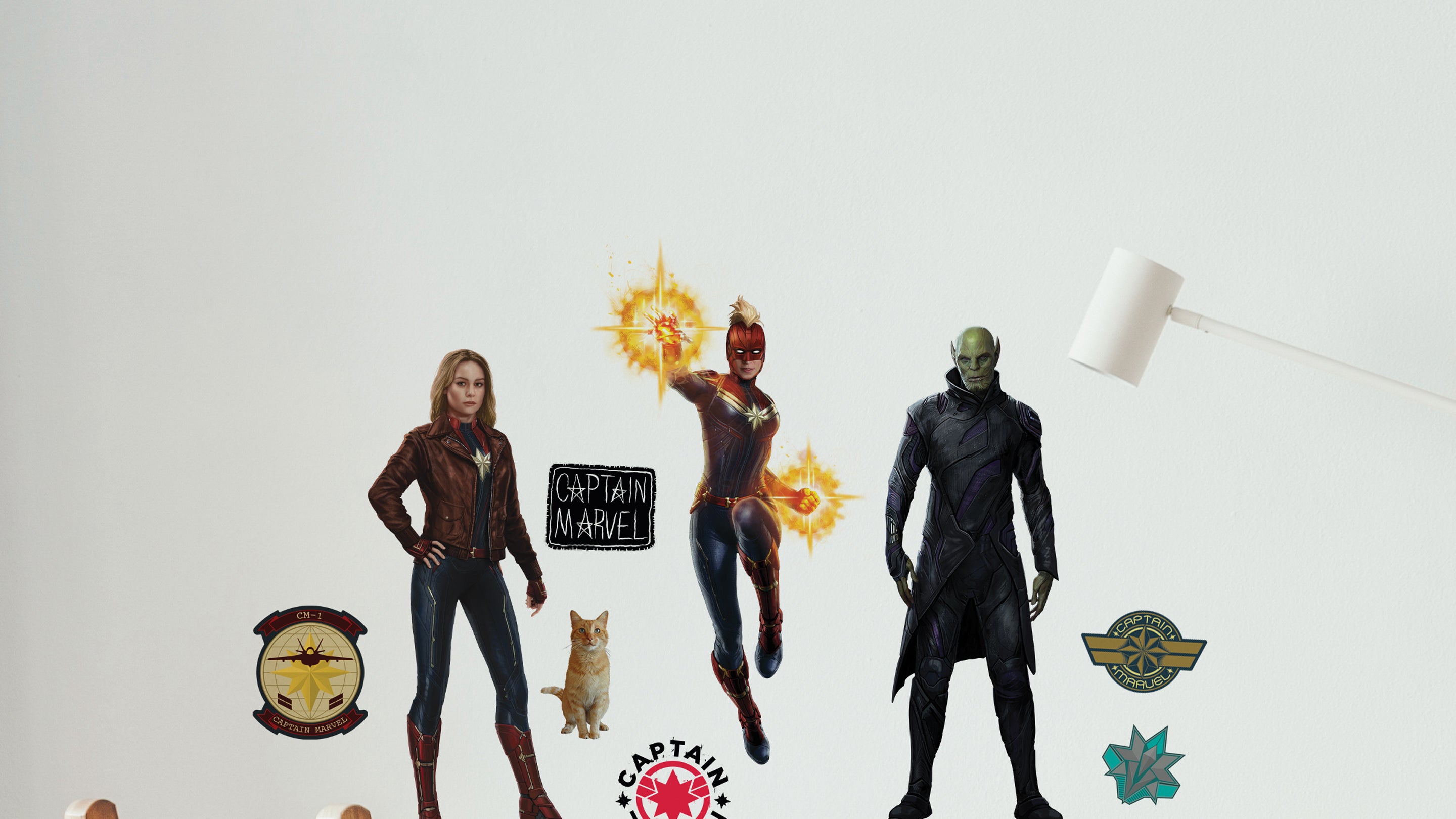 Captain Marvel Wall Decals
