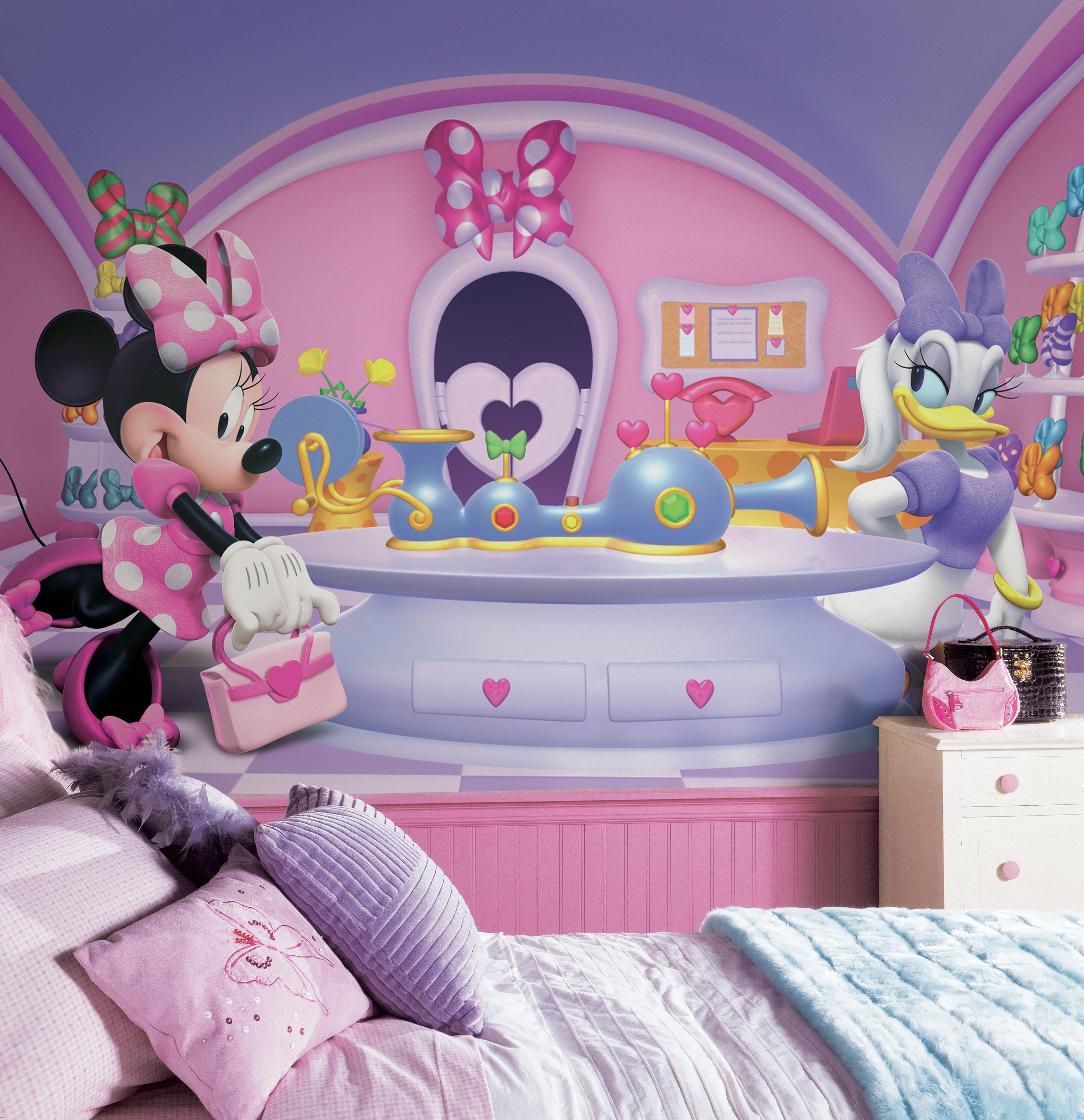 Minnie Mouse - Disney Poster (Retro Minnie / Pink Background