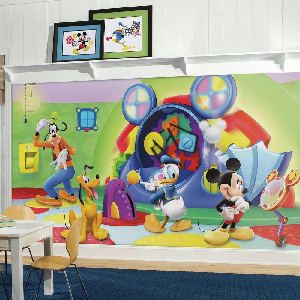 Mickey Mouse Clubhouse Capers XL Spray and Stick Wallpaper Mural Wall Murals RoomMates   