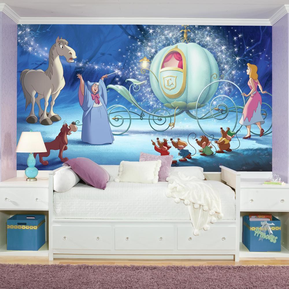 RoomMates Disney Decor – Mural Cinderella Princess Carriage