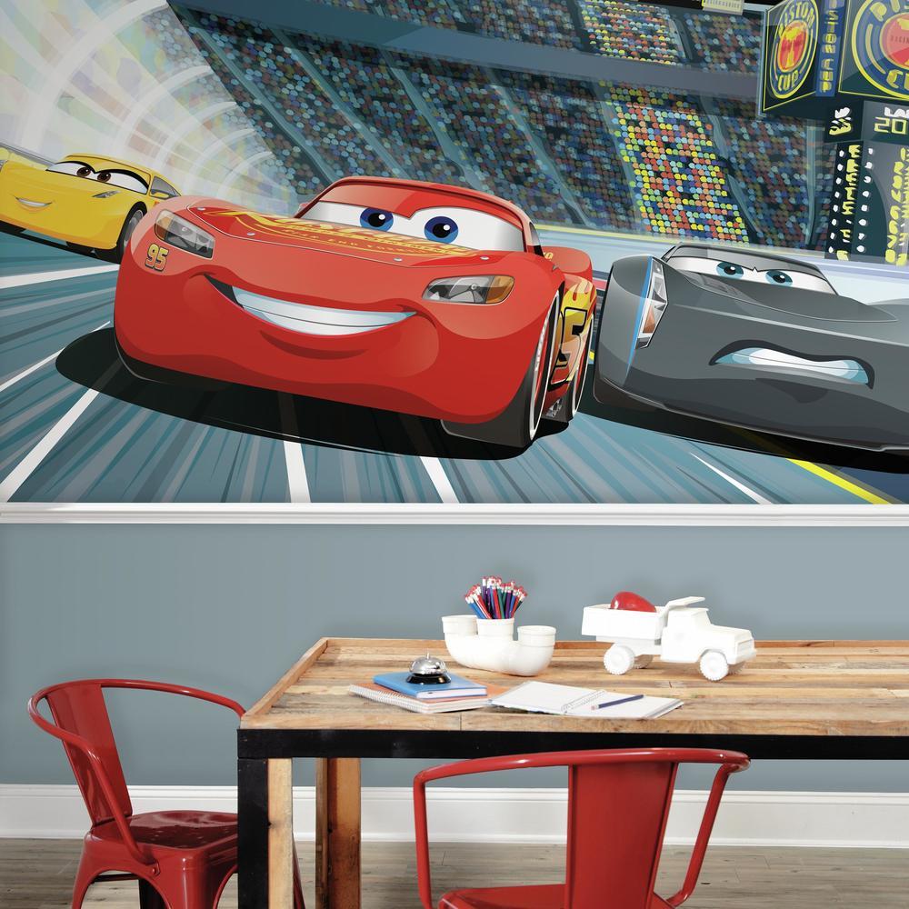 Disney Pixar Cars 3 XL Spray and Stick Wallpaper Mural Wall Murals RoomMates   