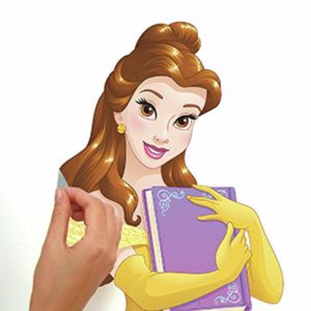 Disney Princess Belle Sparkling Giant Wall Decals with Glitter Wall Decals RoomMates   