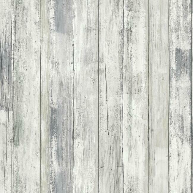Distressed Wood Peel and Stick Wallpaper Peel and Stick Wallpaper RoomMates Roll Grey 