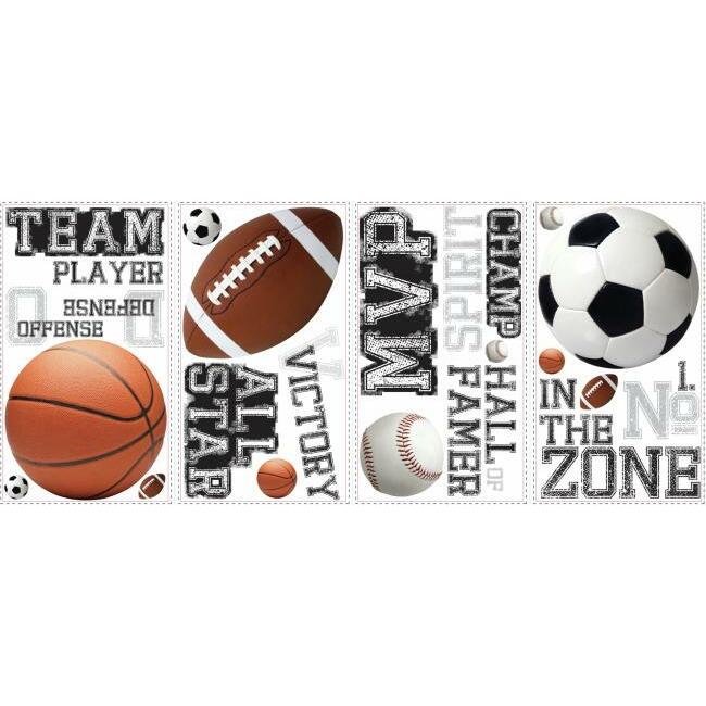 All Star Sports Sayings Wall Decals Wall Decals RoomMates   