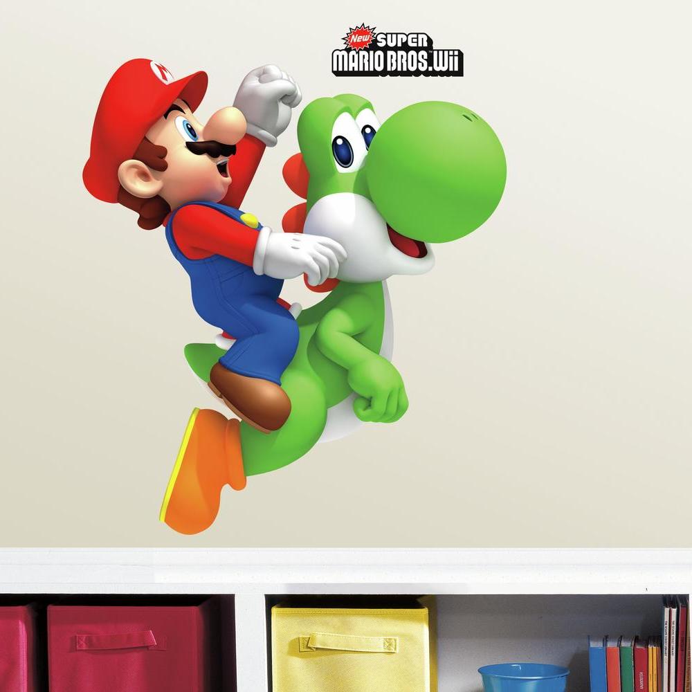 Yoshi & Mario Giant Wall Decals Wall Decals RoomMates   