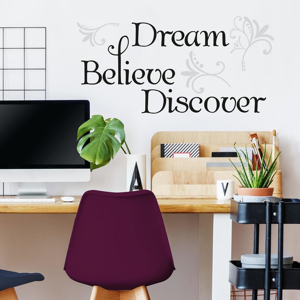 Dream, Believe, Discover Quote Wall Decals Wall Decals RoomMates   