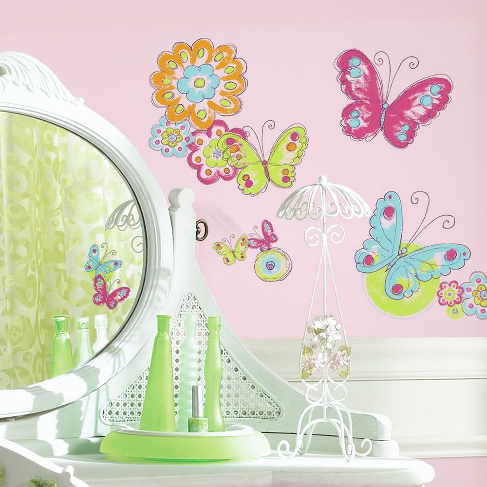 Brushwork Butterfly Wall Decals Wall Decals RoomMates   