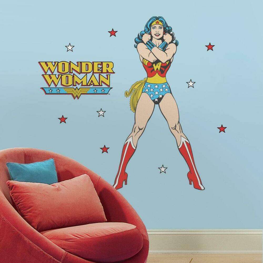 Classic Wonder Woman Giant Wall Decals Wall Decals RoomMates   