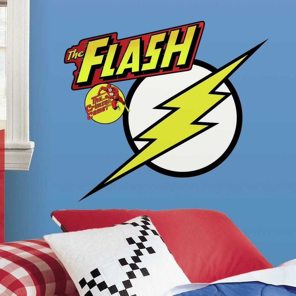 Classic THE FLASH Logo Giant Wall Decals Wall Decals RoomMates   