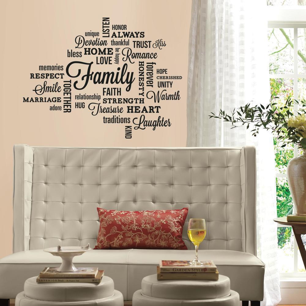 Family Quote Wall Decals Wall Decals RoomMates   