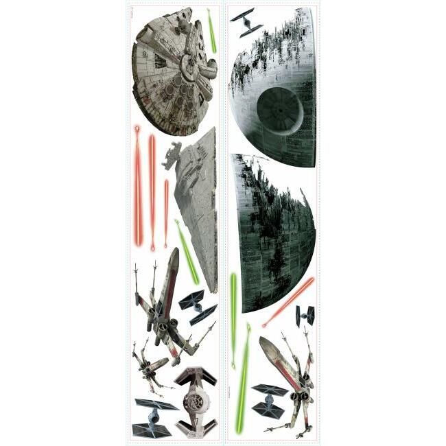 Star Wars Classic Ships Peel and Stick Wall Decals Wall Decals RoomMates   