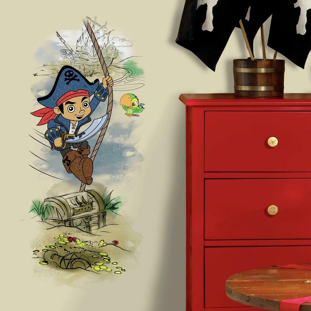 Captain Jake & the Never Land Pirate Treasure Giant Wall Graphic Wall Decals RoomMates   