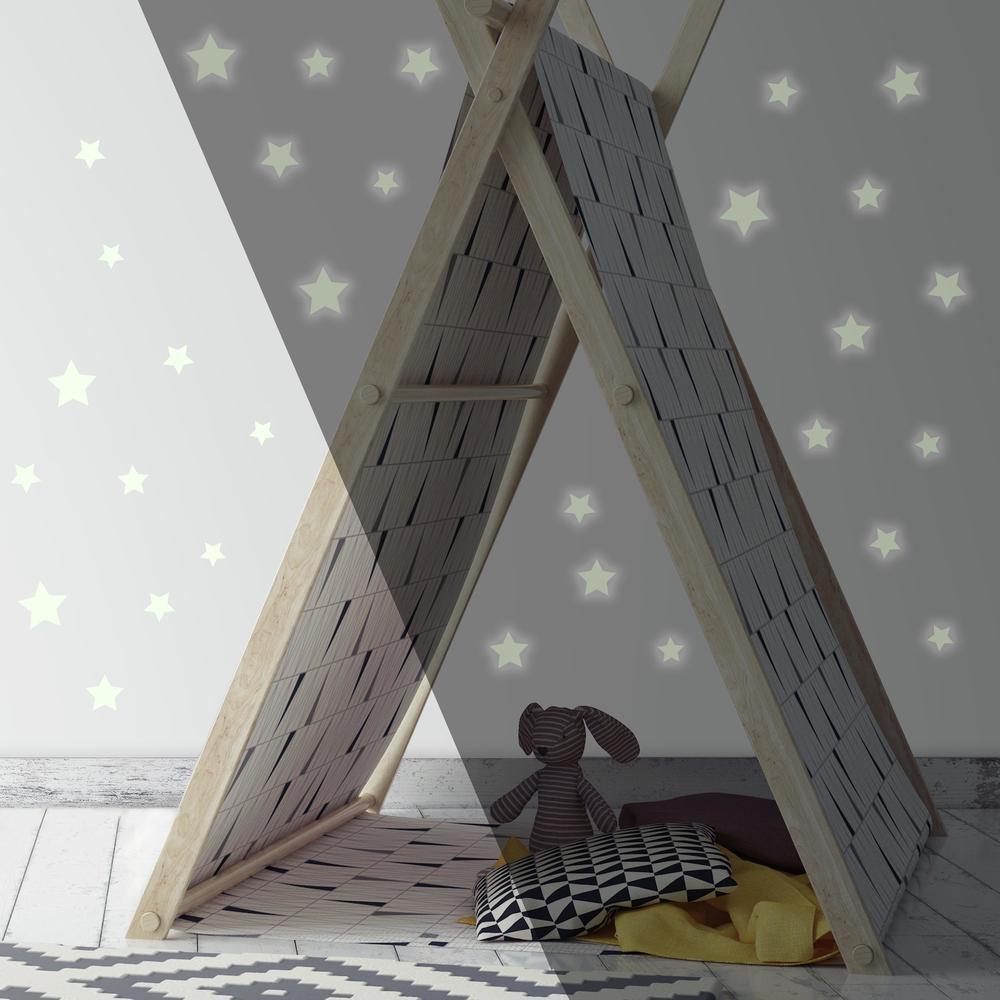 Glow in the Dark Star Peel and Stick Wall Decals Wall Decals RoomMates   