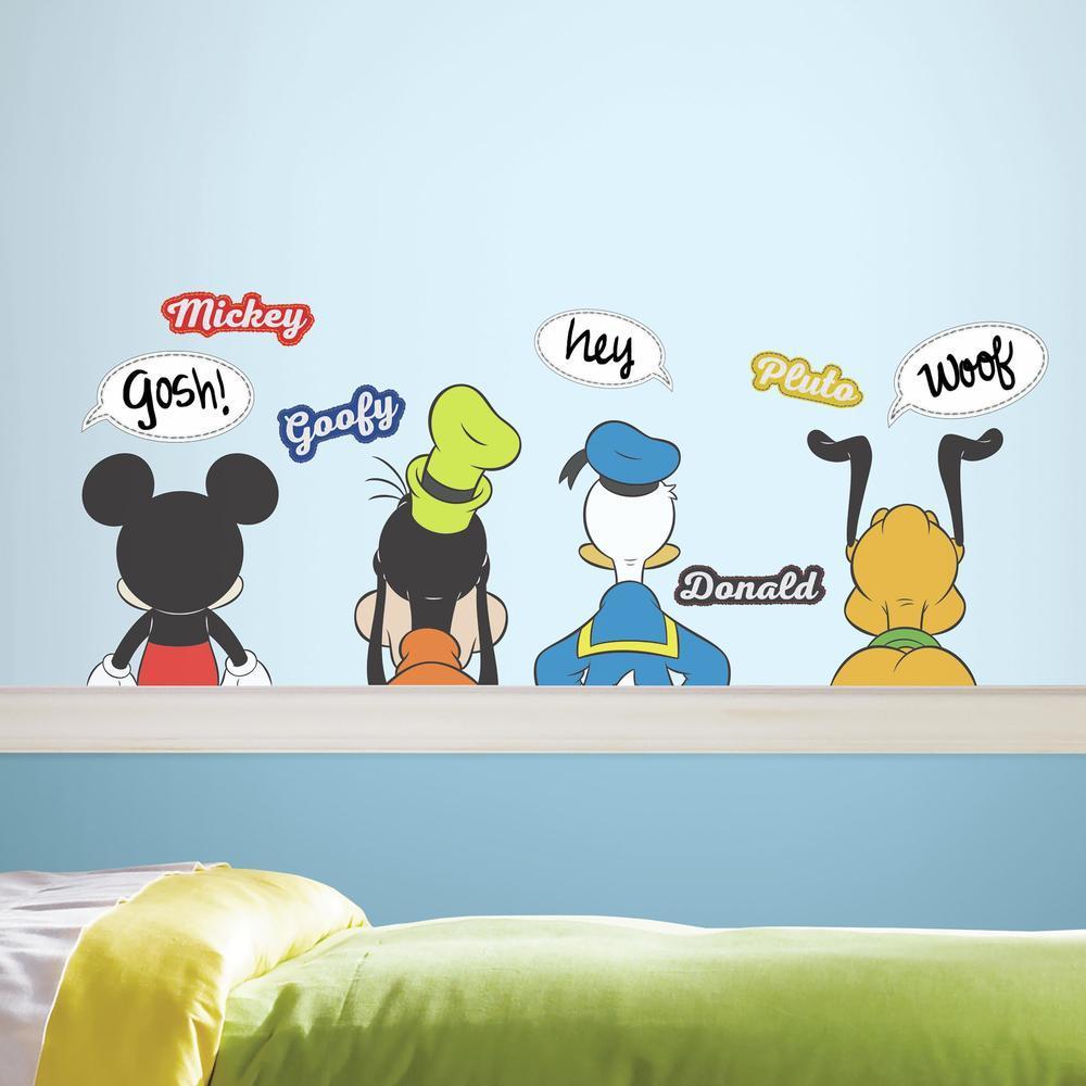RoomMates Mickey and Friends Peel and Stick Wall Decals with Dry Erase