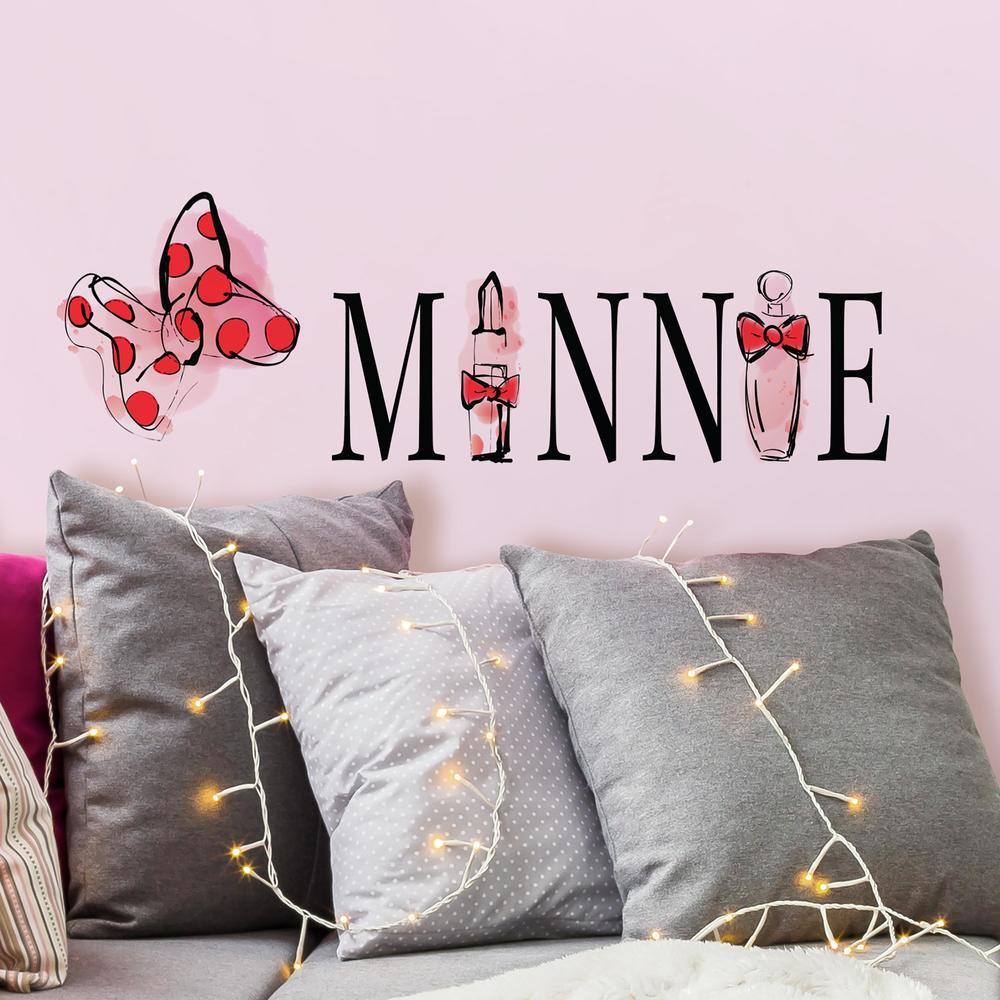 Minnie Mouse Perfume Peel and Stick Wall Decals Wall Decals RoomMates   