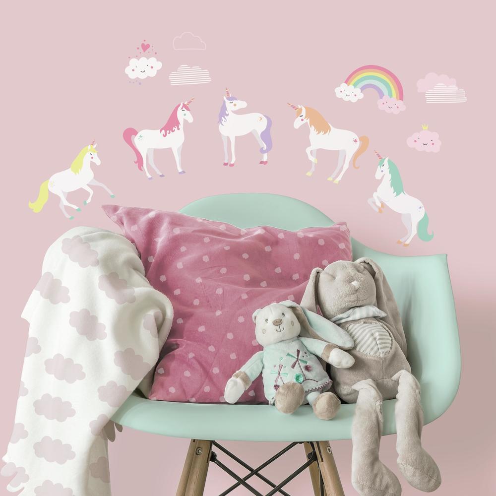 Unicorn Magic Peel and Stick Wall Decals Wall Decals RoomMates   