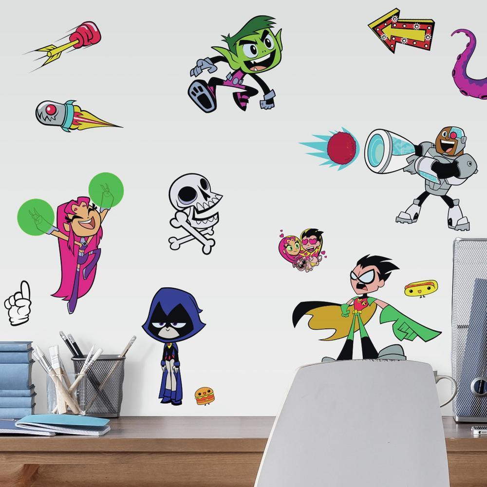 Teen Titans GO! Peel and Stick Wall Decals Wall Decals RoomMates   