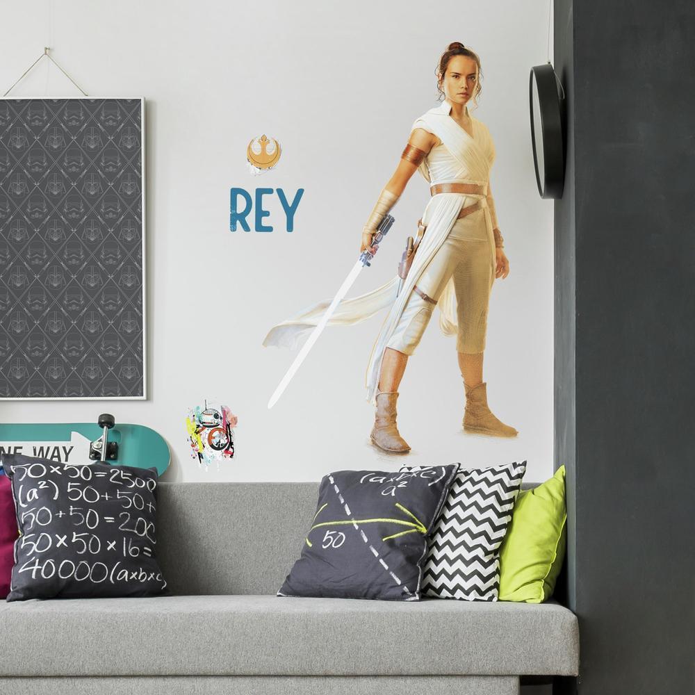 Star Wars: The Rise of Skywalker Rey Giant Wall Decal Wall Decals RoomMates   