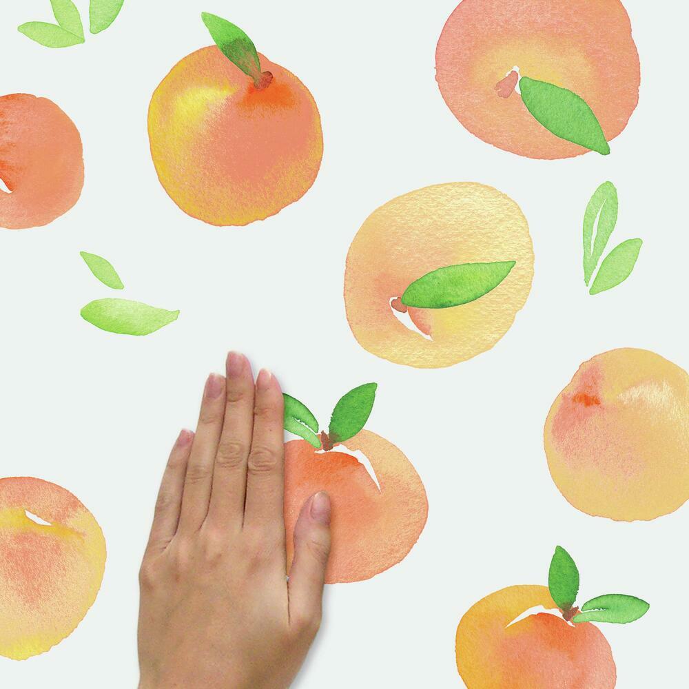 Sweet Peaches Peel and Stick Wall Decals Wall Decals RoomMates   