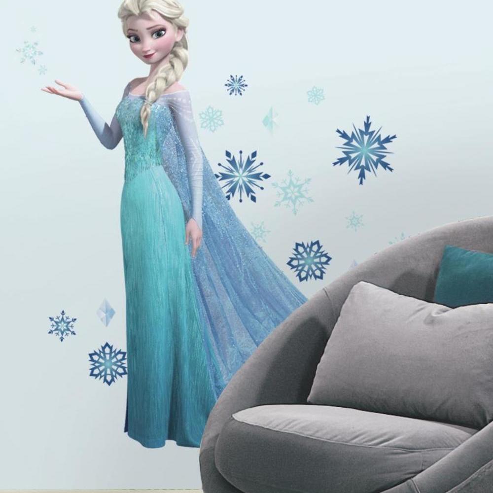 Frozen Elsa Giant Wall Decals with Glitter Wall Decals RoomMates   
