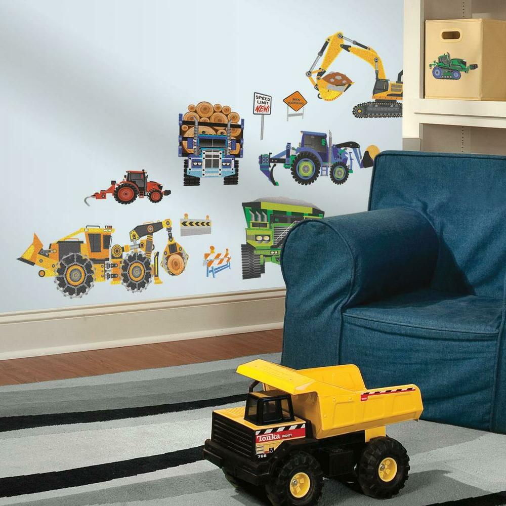 Construction Vehicles Wall Decals Wall Decals RoomMates   