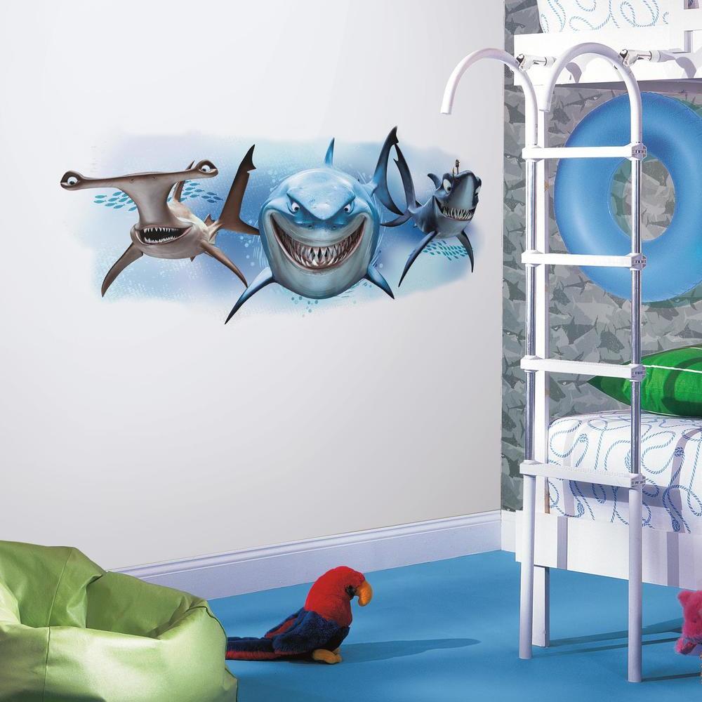 Disney Pixar Finding Nemo Sharks Giant Wall Decal Wall Decals RoomMates   