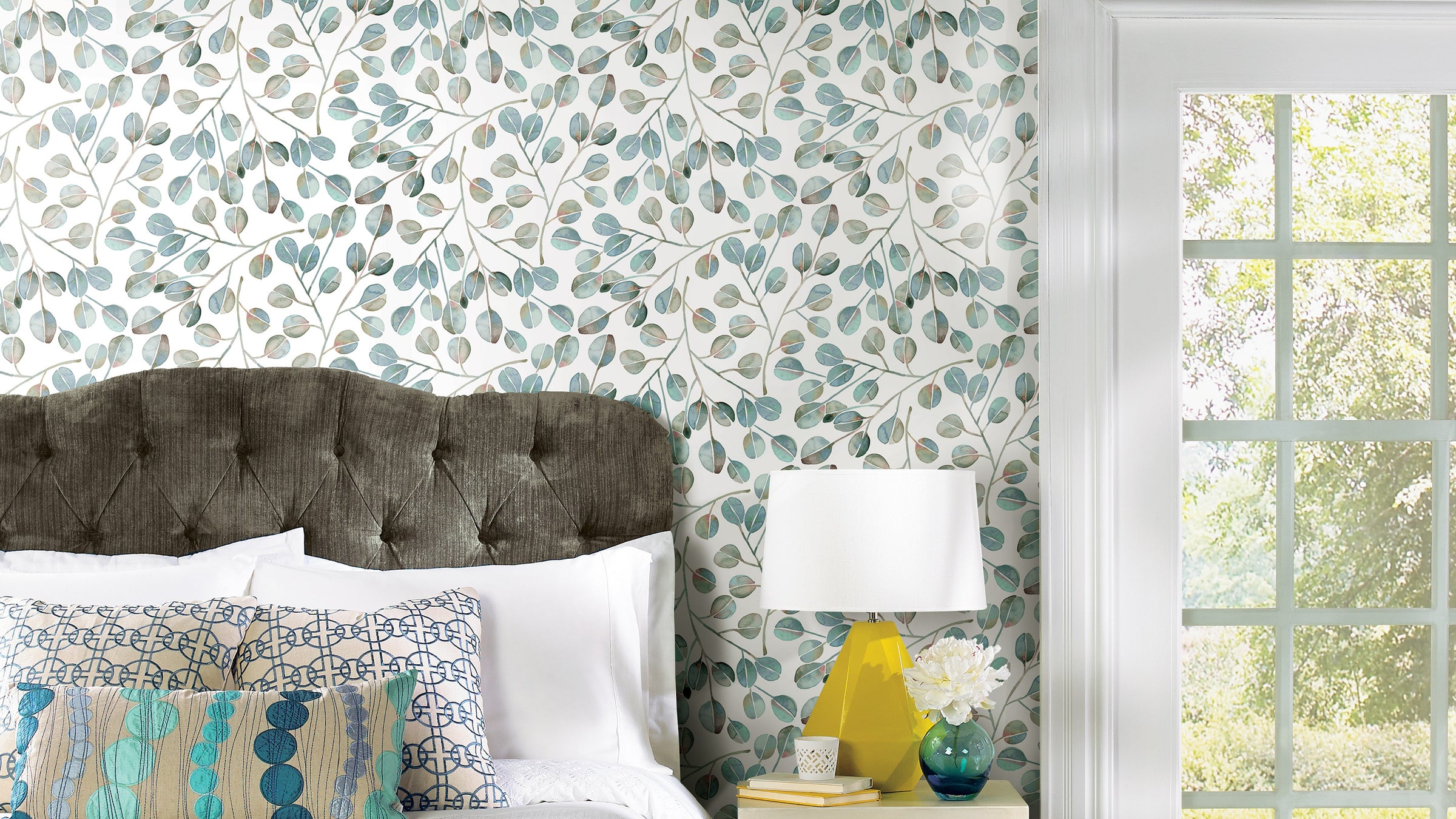 Custom Floral Peel and Stick Wallpaper Removable Wallpaper 
