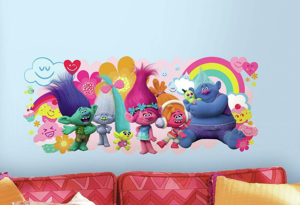 Trolls wall decals