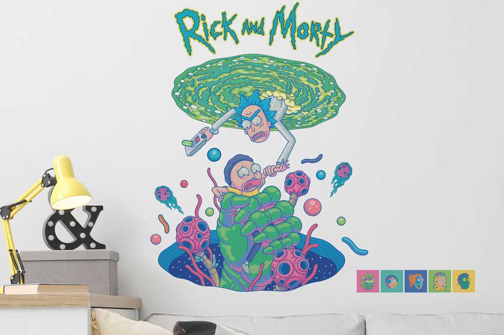 RIck and Morty wall decals