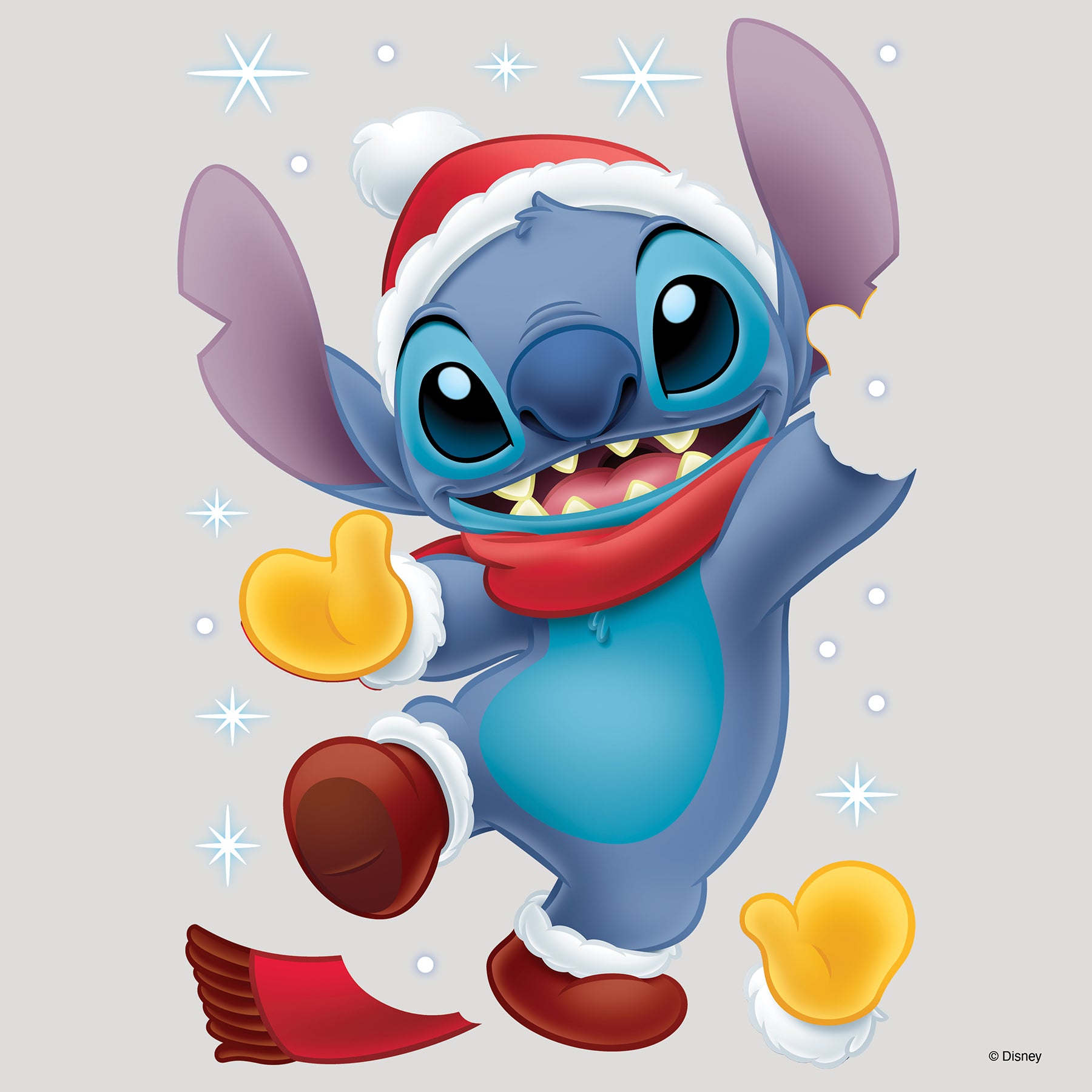 Disney Santa Stitch Wall Decals Wall Decals RoomMates Decor   