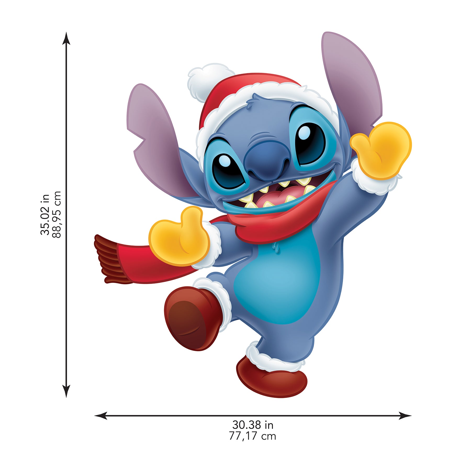 Disney Santa Stitch Wall Decals Wall Decals RoomMates Decor   