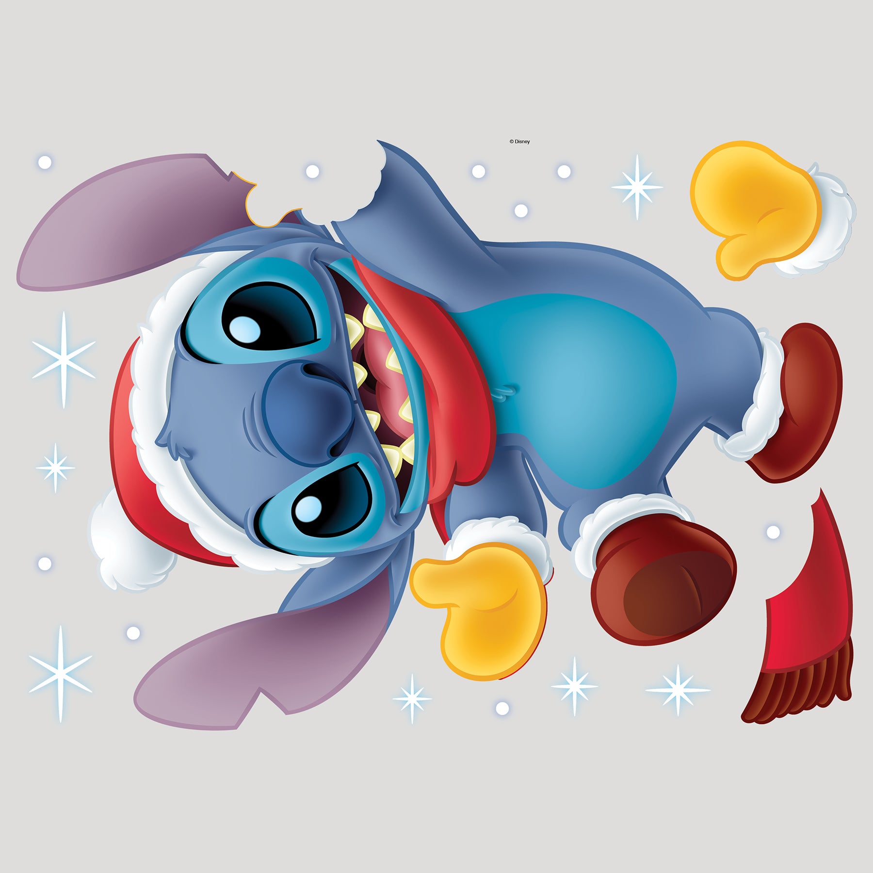 Disney Santa Stitch Wall Decals Wall Decals RoomMates Decor   