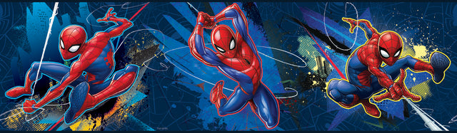Marvel Spider-Man Peel & Stick Wallpaper Border Peel and Stick Borders RoomMates   