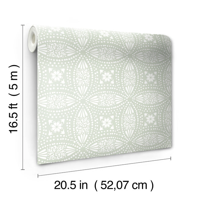 Overlapping Medallions Peel & Stick Wallpaper Peel and Stick Wallpaper RoomMates   