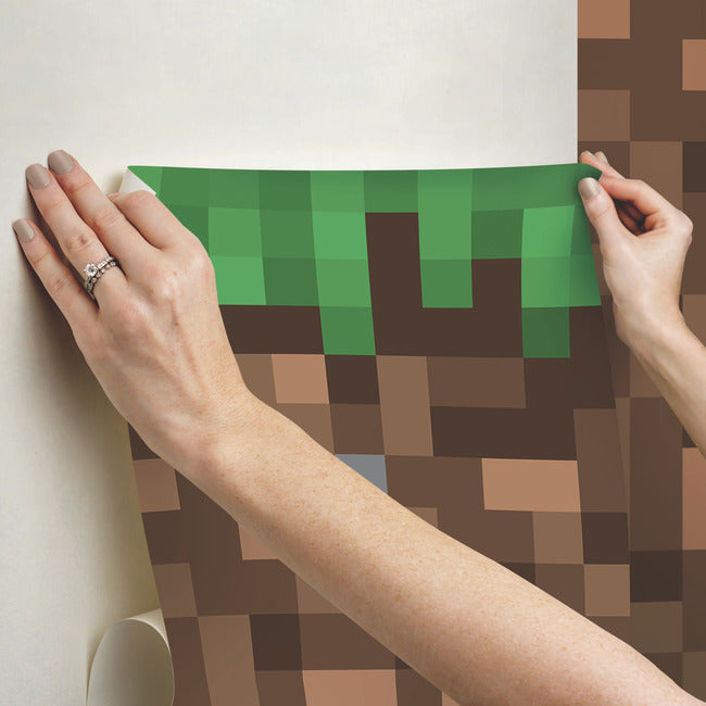 Minecraft Blocks Peel & Stick Wallpaper Mural Wall Murals RoomMates   