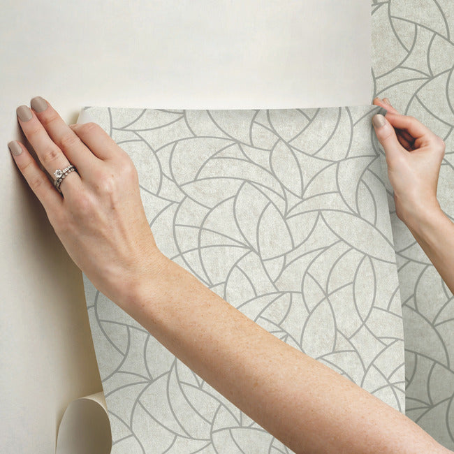 Modern Crescent Moon Peel & Stick Wallpaper Peel and Stick Wallpaper RoomMates   