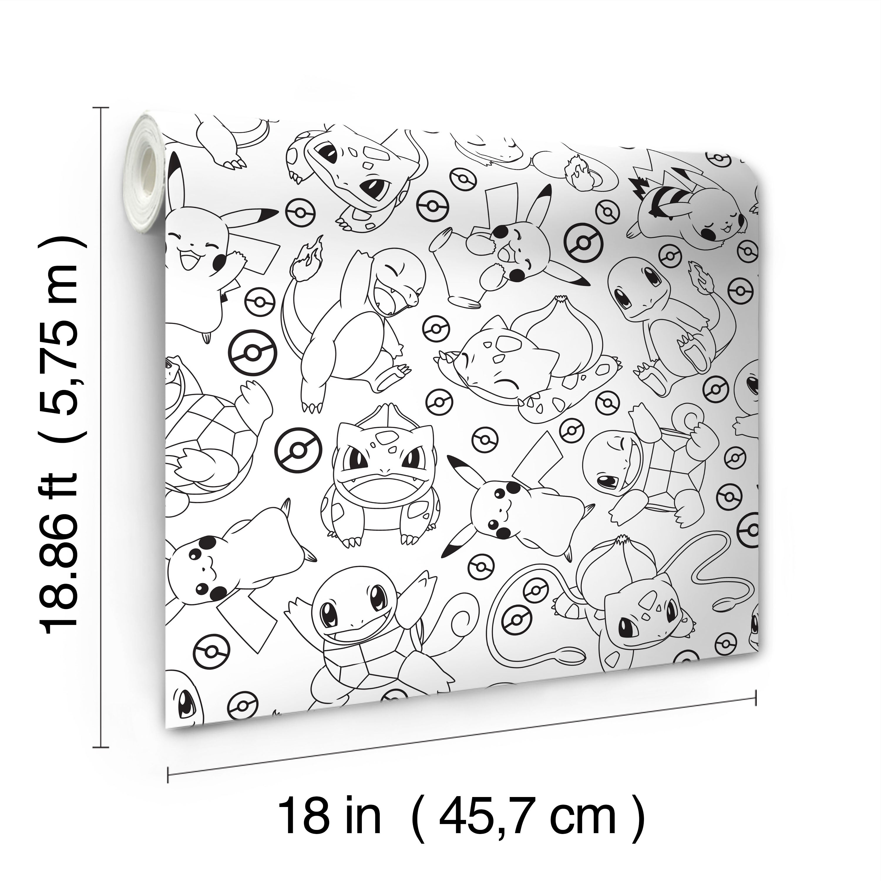 Pokémon Peel and Stick Wallpaper Peel and Stick Wallpaper RoomMates   