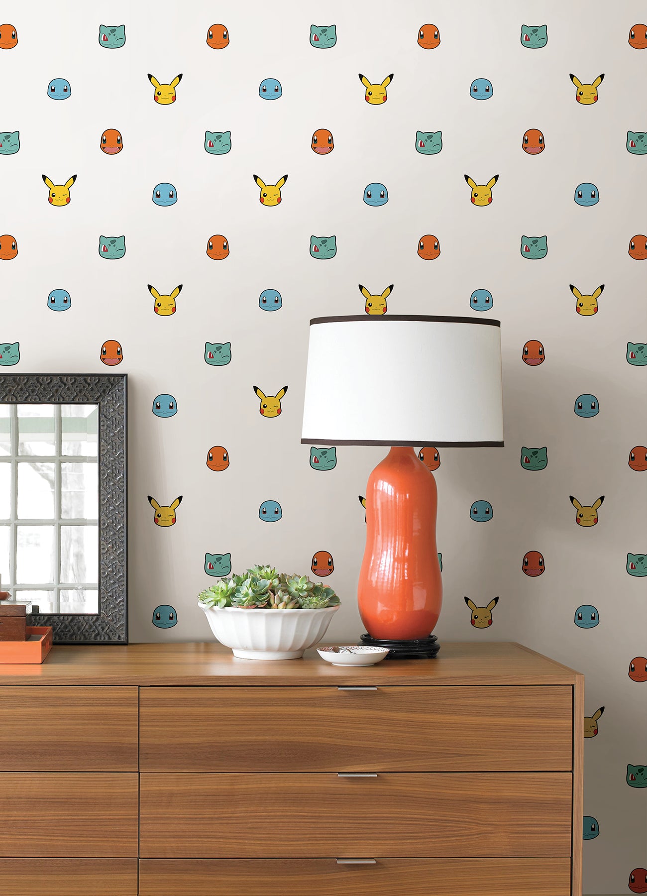 Pokémon Character Faces Peel and Stick Wallpaper Peel and Stick Wallpaper RoomMates   
