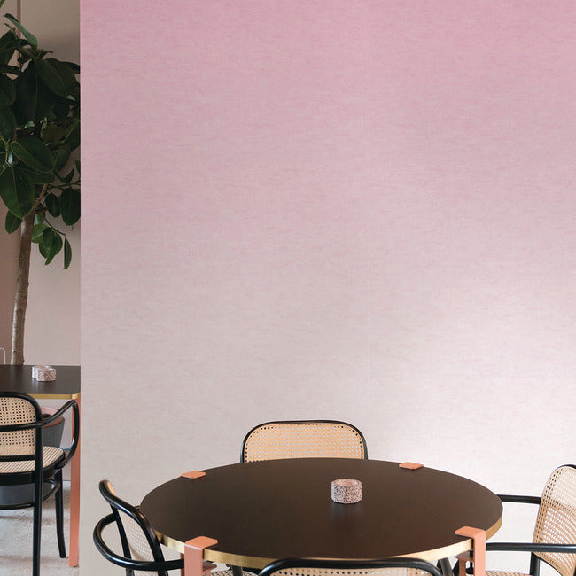 Aura Ombre Peel & Stick Wallpaper Mural Peel and Stick Wallpaper RoomMates Pink  