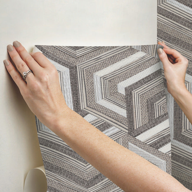 Geo Puzzle Peel and Stick Wallpaper Wallpaper RoomMates Decor   