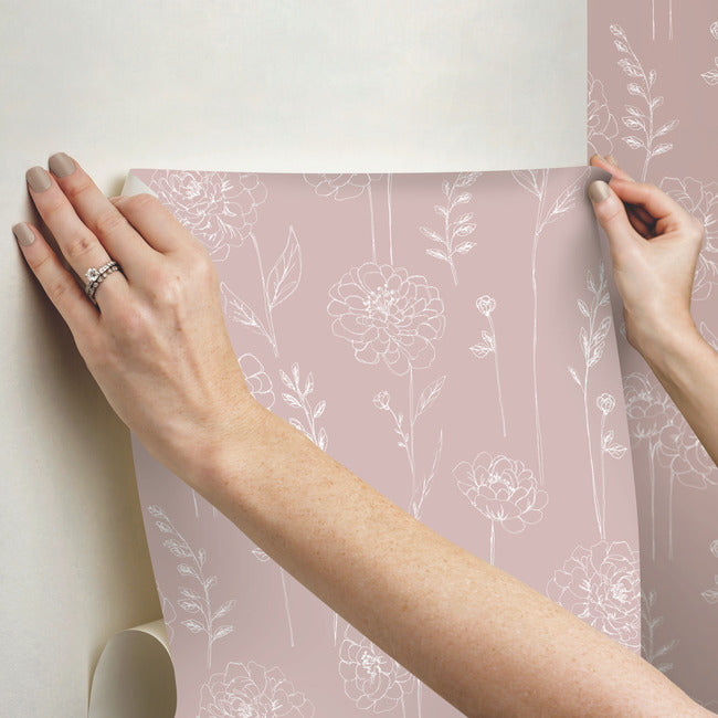 Maisey Peel & Stick Wallpaper Peel and Stick Wallpaper RoomMates   