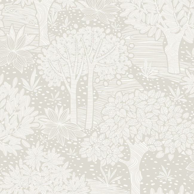 Perth Peel & Stick Wallpaper Peel and Stick Wallpaper RoomMates Roll Cream 