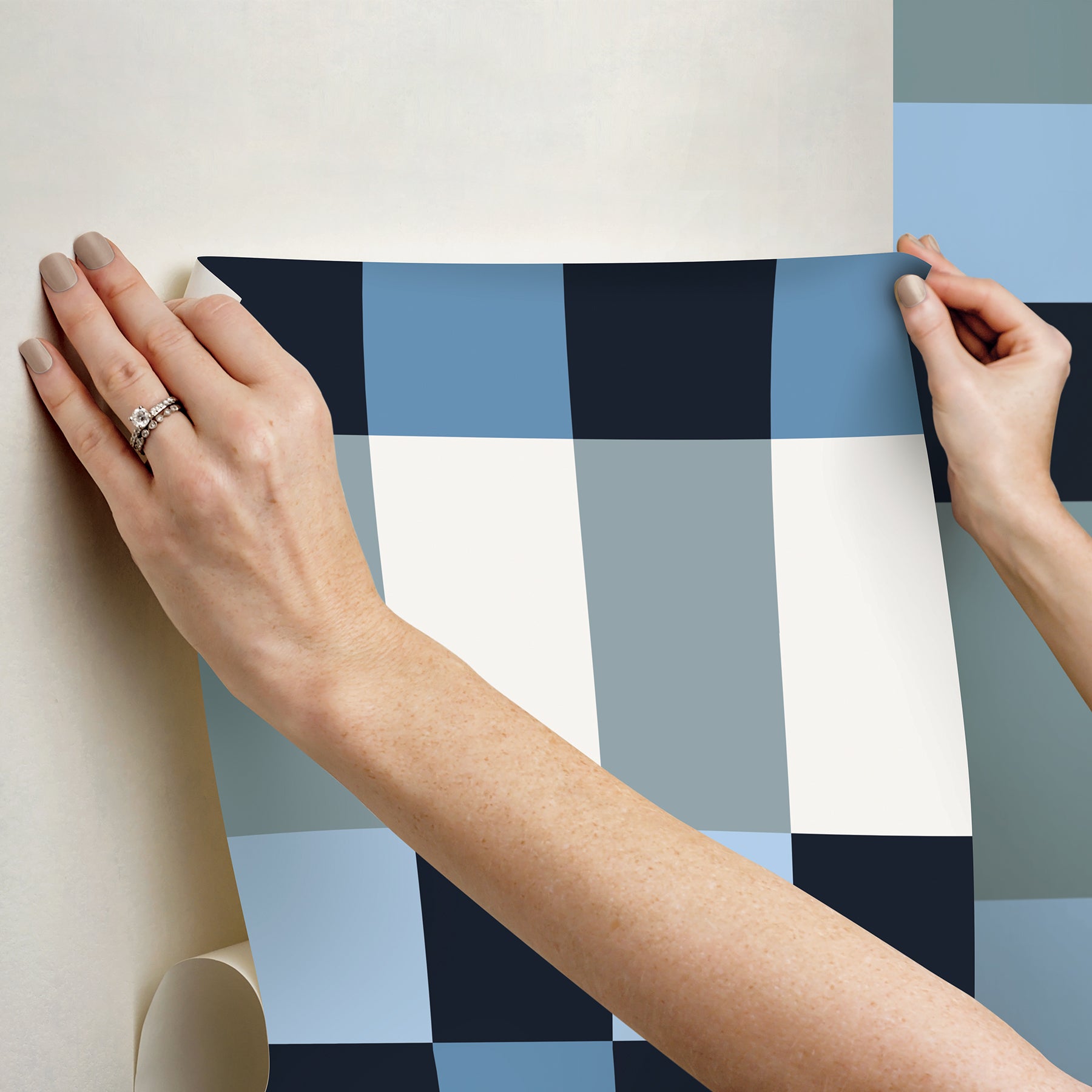 Emily Rayna Framework Peel and Stick Wallpaper Peel and Stick Wallpaper RoomMates   