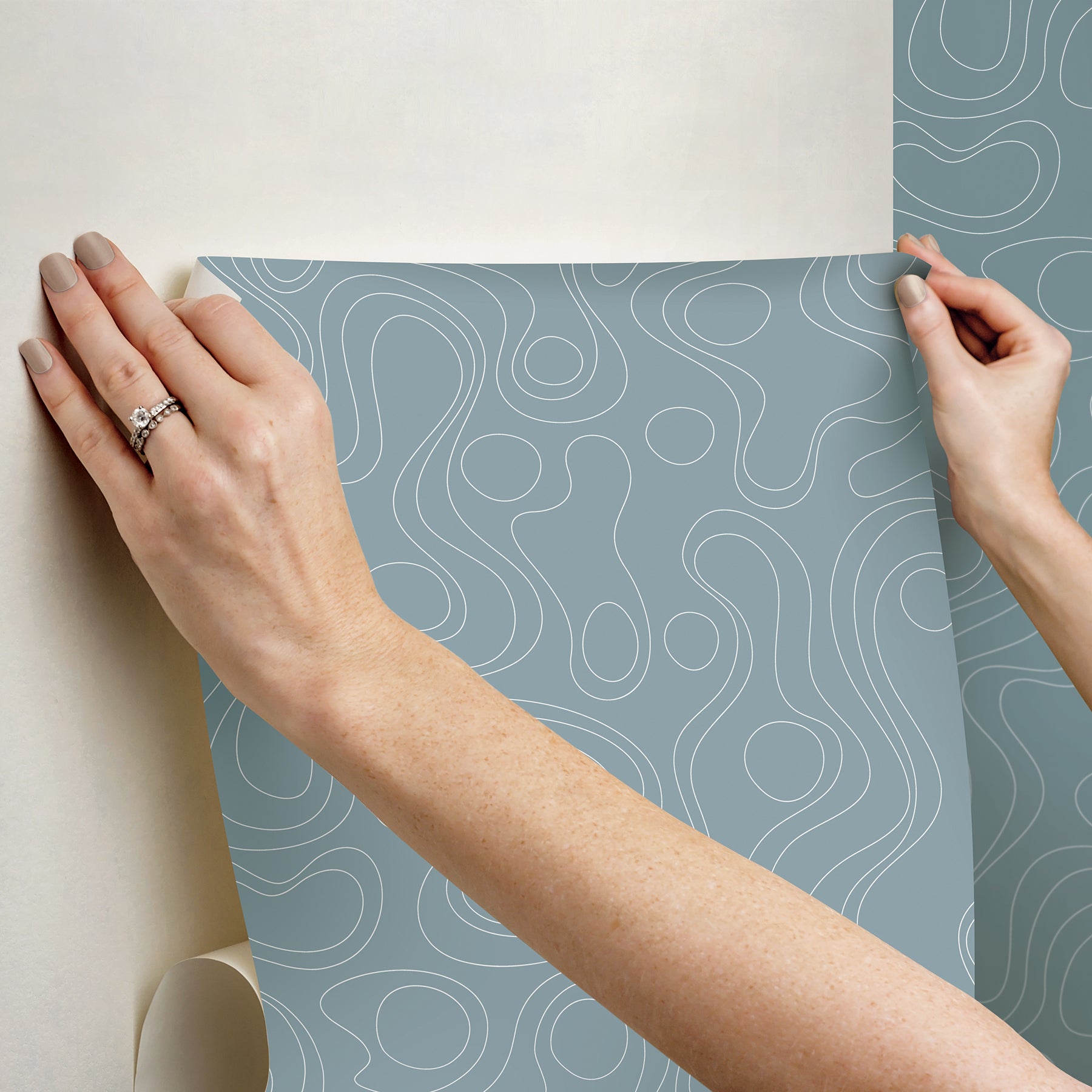 Emily Rayna Lineation Peel and Stick Wallpaper Peel and Stick Wallpaper RoomMates   