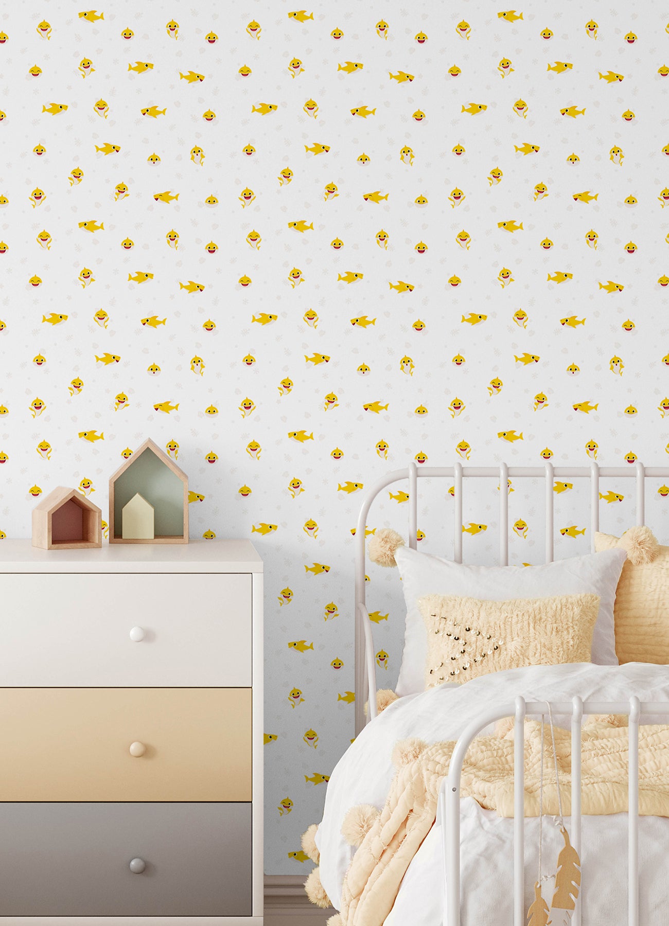 Baby Shark Peel and Stick Wallpaper Wallpaper RoomMates Decor   