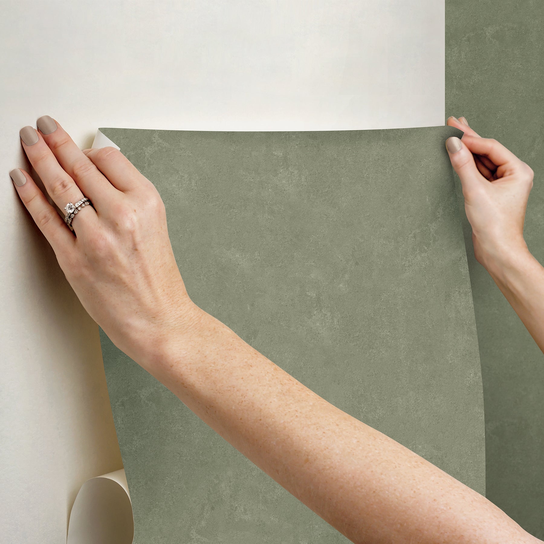 Mr. Kate Daphne Limewash Peel and Stick Wallpaper Peel and Stick Wallpaper RoomMates Decor   