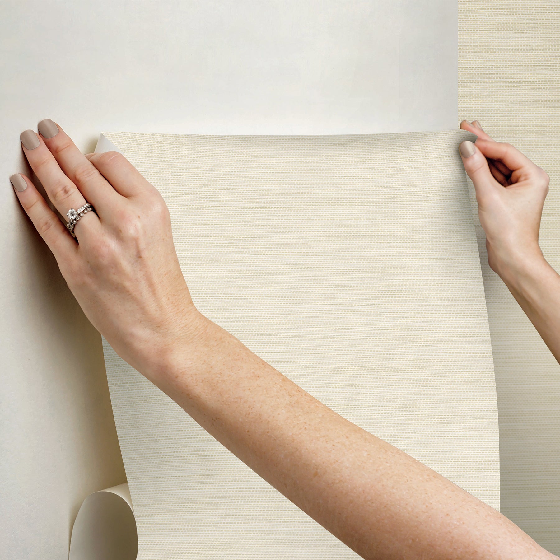 Mr. Kate Stella Grasscloth Peel and Stick Wallpaper Peel and Stick Wallpaper RoomMates   