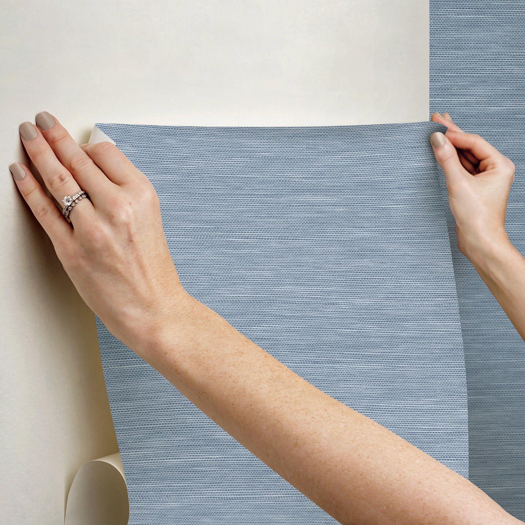 Mr. Kate Stella Grasscloth Peel and Stick Wallpaper Peel and Stick Wallpaper RoomMates   